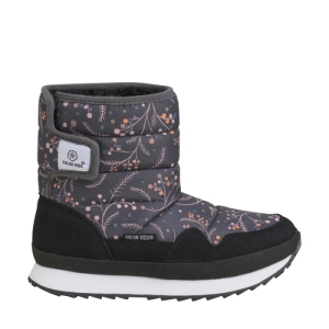 Dievčenské vysoké zimné topánky - COLOR KIDS-Boots W. 1 velcro phantom Čierna 35