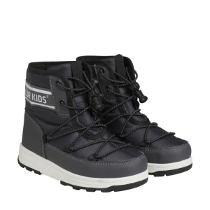 Chlapčenské vysoké zimné topánky - COLOR KIDS-Boots W. String phantom Čierna 35 1