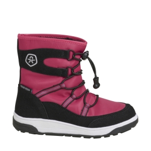 Dievčenské vysoké zimné topánky - COLOR KIDS-Boots W. String & Stopper vivacious Ružová 35