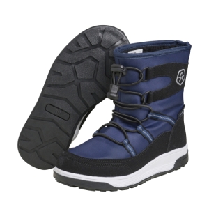 Chlapčenské vysoké zimné topánky - COLOR KIDS-Boots W. String & Stopper total eclipse Modrá 35 2