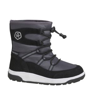 Chlapčenské vysoké zimné topánky - COLOR KIDS-Boots W. String & Stopper phantom Čierna 35