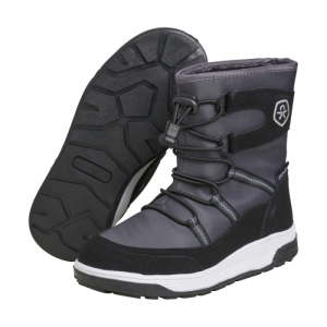 Chlapčenské vysoké zimné topánky - COLOR KIDS-Boots W. String & Stopper phantom Čierna 35 2