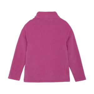 Dievčenská lyžiarska flisová mikina - COLOR KIDS-Fleece Pulli, festival fuchsia Ružová 140 1