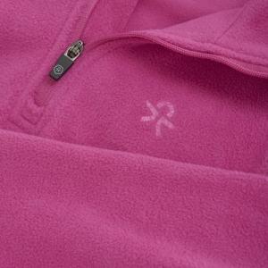 Dievčenská lyžiarska flisová mikina - COLOR KIDS-Fleece Pulli, festival fuchsia Ružová 140 2