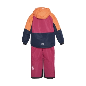 Dievčenský set lyžiarskej bundy s nohavicami - COLOR KIDS-Ski Set - Colorblock, vivacious Ružová 164 1