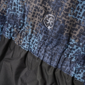 Chlapčenský zimný overal - COLOR KIDS-Coverall - AOP, stone blue Modrá 98 4