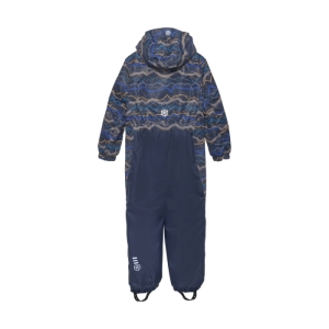 Chlapčenský zimný overal - COLOR KIDS-Coverall - AOP, total eclipse 741089.7850 Modrá 98 2
