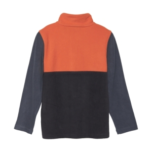 Detská lyžiarska flisová mikina - COLOR KIDS-Fleece Pulli - Colorblock, orange Oranžová 164 1