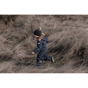 Detská zimná čiapka - COLOR KIDS-Hat-W.Detachable Fake Fur-741225.7850-total eclipse Modrá 52cm 2