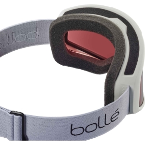 Lyžiarske okuliare - BOLLE-Bedrock-Medium-White Matte -Vermillon cat.2 Čierna M 1