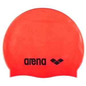 Plavecká čiapka - ARENA-Clasic Silicone Cap fluo red-black Červená