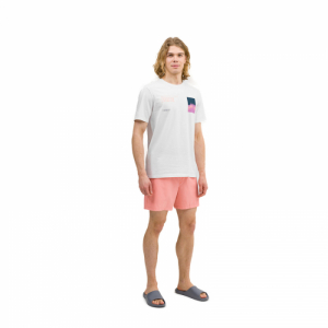 Pánske plavky - 4F-BOARD SHORTS-4FWSS24UBDSM088-70S-ORANGE Oranžová XXL 5