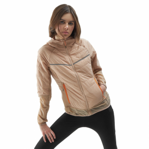 Dámska turistická bunda - 4F-DOWN JACKET-4FWSS24TDJAF383-83S-BEIGE Béžová L 1