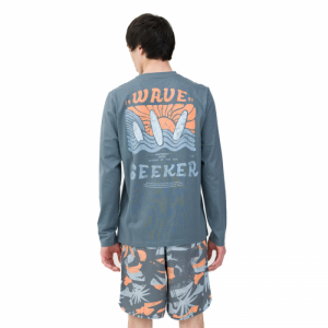 Pánske tričko s dlhým rukávom - 4F-LONGSLEEVE-4FWSS24TLONM246-22S-ANTHRACITE Šedá XXL 2