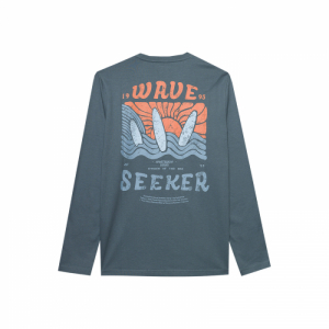 Pánske tričko s dlhým rukávom - 4F-LONGSLEEVE-4FWSS24TLONM246-22S-ANTHRACITE Šedá XXL 4