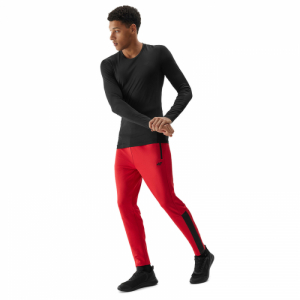Pánske tréningové tričko s dlhým rukávom - 4F-LONGSLEEVE FNK-4FWSS24TFLOM183-20S-DEEP BLACK Čierna XXL 5