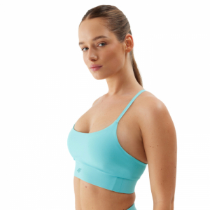 Dámska tréningová športová podprsenka - 4F-SPORT BRA-4FWSS24USBAF096-33S-BLUE Modrá L 1