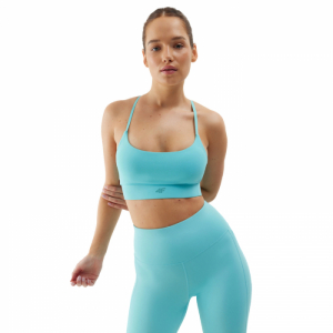 Dámska tréningová športová podprsenka - 4F-SPORT BRA-4FWSS24USBAF096-33S-BLUE Modrá L 2