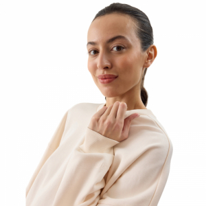 Dámska mikina - 4F-SWEATSHIRT-4FWSS24TSWSF1055-12S-CREME Béžová L 1