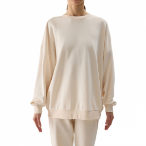 Dámska mikina - 4F-SWEATSHIRT-4FWSS24TSWSF1055-12S-CREME Béžová L 2