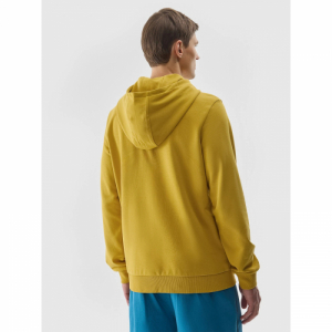 Pánska mikina s kapucňou - 4F-SWEATSHIRT-4FWSS24TSWSM0948-71S-YELLOW Žltá XL 2