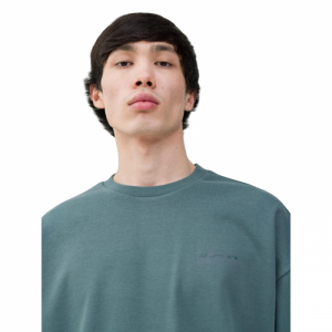 Pánska mikina - 4F-SWEATSHIRT-4FWSS24TSWSM1027-44S-OLIVE Zelená XL 1