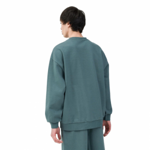 Pánska mikina - 4F-SWEATSHIRT-4FWSS24TSWSM1027-44S-OLIVE Zelená XL 2