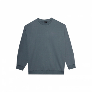 Pánska mikina - 4F-SWEATSHIRT-4FWSS24TSWSM1027-44S-OLIVE Zelená XL 3