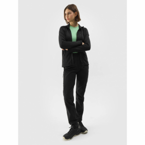 Dámska turistická mikina so zipsom - 4F-SWEATSHIRT FNK-4FWSS24TFSWF316-21S-BLACK Čierna L 4