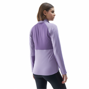 Dámska turistická mikina so zipsom - 4F-SWEATSHIRT FNK-4FWSS24TFSWF316-52S-LIGHT VIOLET Fialová L 2