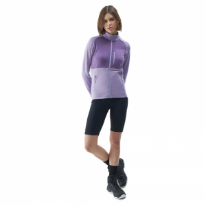 Dámska turistická mikina so zipsom - 4F-SWEATSHIRT FNK-4FWSS24TFSWF316-52S-LIGHT VIOLET Fialová L 5
