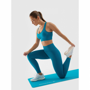 Dámske legíny - 4F-TIGHTS FNK-4FWSS24TFTIF231-35S-TURQUOISE Zelená XS/S 5