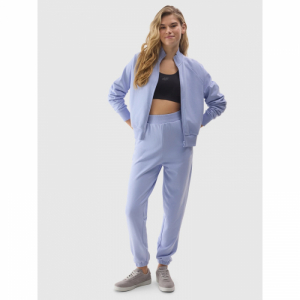 Dámske tepláky - 4F-TROUSERS-4FWSS24TTROF666-34S-LIGHT BLUE Modrá L 4