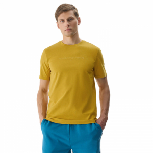 Pánske tričko s krátkym rukávom - 4F-TSHIRT-4FWSS24TTSHM1156-71S-YELLOW Žltá XXL