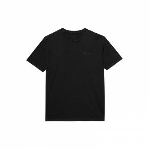 Pánske tričko s krátkym rukávom - 4F-TSHIRT-4FWSS24TTSHM1316-20S-DEEP BLACK Čierna XXL
