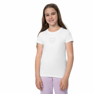 Dievčenské tričko s krátkym rukávom - 4F-TSHIRT  F384-10S-WHITE Biela 164
