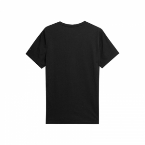 Pánske turistické tričko s krátkym rukávom - 4F-TSHIRT  M489-20S-DEEP BLACK Čierna XL 5