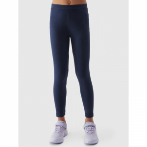 Dievčenské legíny - 4F JUNIOR-TIGHTS-4FJWSS24TTIGF130-31S-NAVY Modrá 164 2