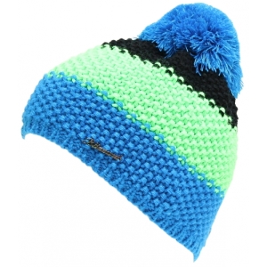 Dámska zimná čiapka - BLIZZARD-Tricolor, black/green/blue W Modrá UNI