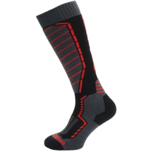 Lyžiarske podkolienky (ponožky) - BLIZZARD-Profi ski socks, black/anthracite/red Čierna 31/34