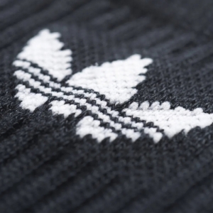 Ponožky - ADIDAS ORIGINALS-SOLID CREW SOCK BLACK/WHITE 3 PCK Čierna 39/42 2
