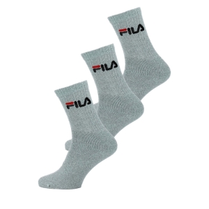 Ponožky - FILA-F9505 SOCKS 3-PACK 400-Grey Šedá 39/42