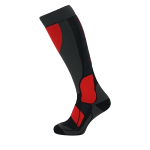 Lyžiarske kompresné podkolienky - BLIZZARD-Compress 120 ski socks, black/grey/red Čierna 43/46