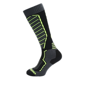 Lyžiarske podkolienky (ponožky) - BLIZZARD-Profi ski socks, black/anthracite/signal yellow Čierna 35/38