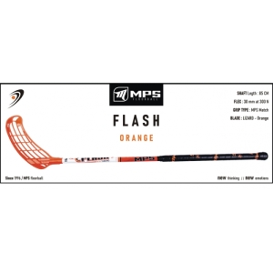 Florbalová hokejka - MPS-FLASH Orange JR L Oranžová 85 cm Ľavá 2020 2