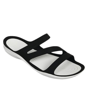 Dámske žabky (plážová obuv) - CROCS-Swiftwater Sandal W black/white Čierna 37/38