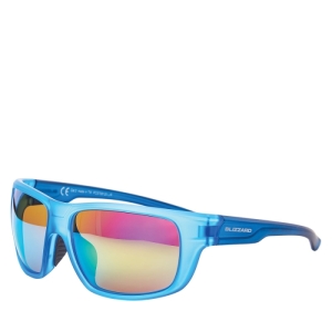 Športové okuliare - BLIZZARD-Sun glasses PCS708120, rubber trans. light blue , 75-18-140 Modrá 75-18-140