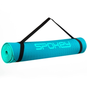 Fitness podložka - SPOKEY-MANDALA podložka na cvičení tyrkysová 4 mm Modrá 3