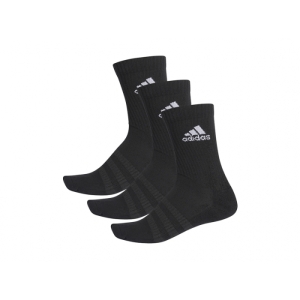 Ponožky - ADIDAS-CUSH CRW 3PP BLACK/BLACK/WHITE Čierna 34/36