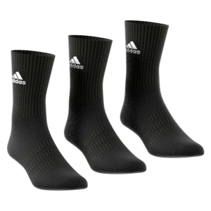 Ponožky - ADIDAS-CUSH CRW 3PP BLACK/BLACK/WHITE Čierna 34/36 1